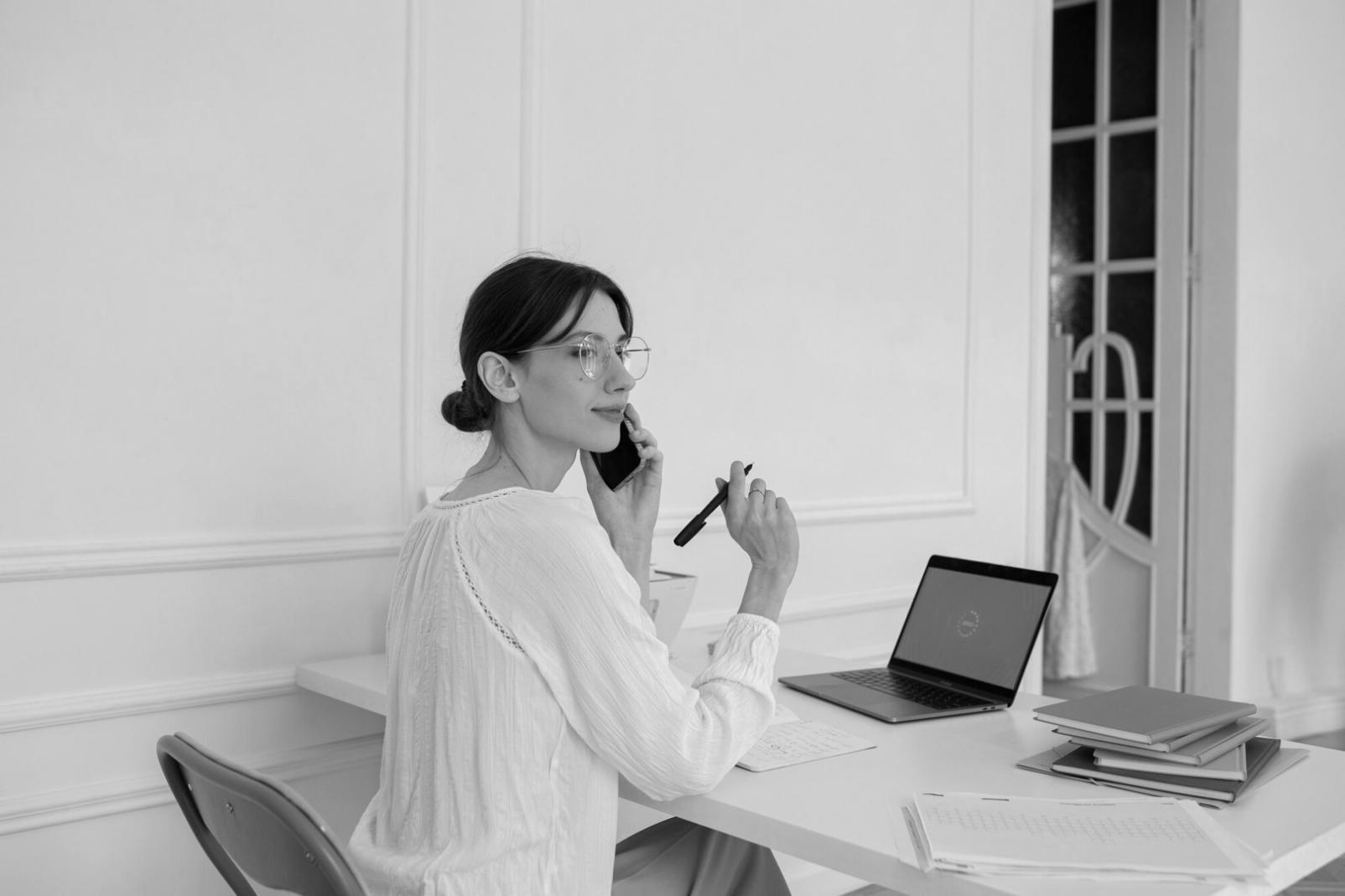Financial planning documents and calculator on desk